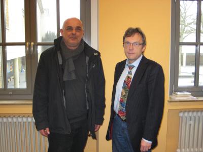 Hr. Bartmann und Schulleiter Bernd Knorreck